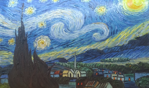 Starry Night, c.1889 Art Print By Vincent van Gogh
